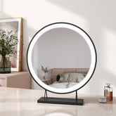 EMKE CM01 Round Tabletop LED Lighted Makeup Mirror with Frame, ф40/48cm